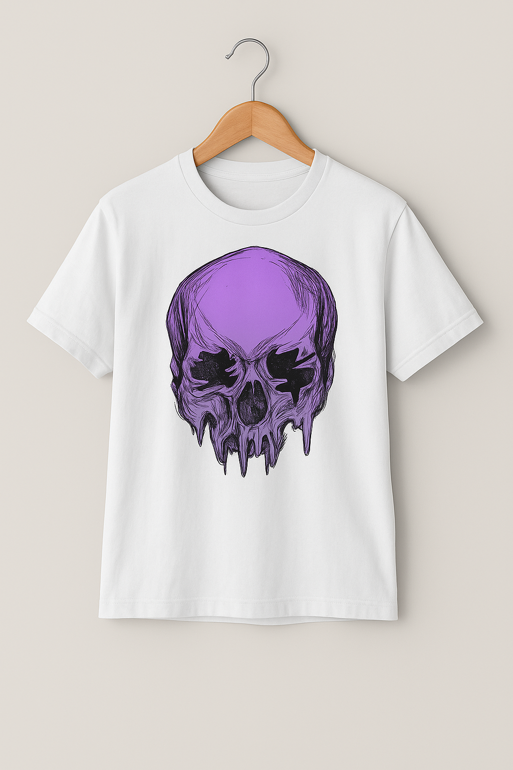Purple Skull Graphic Tee