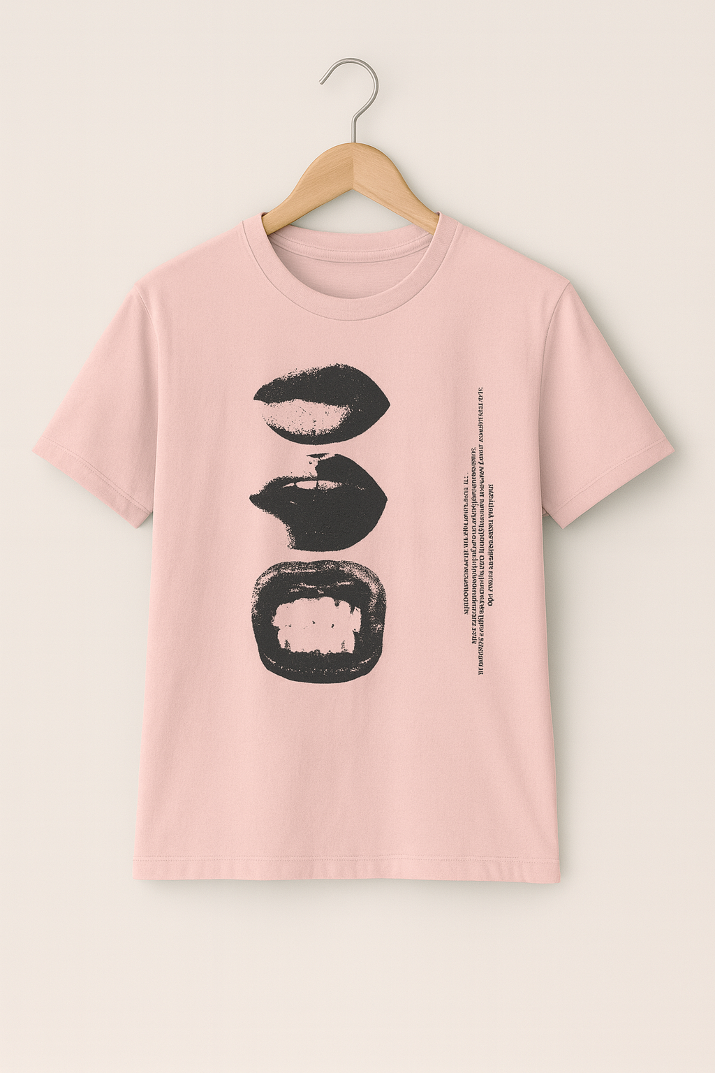 Monochrome Lips Art Tee