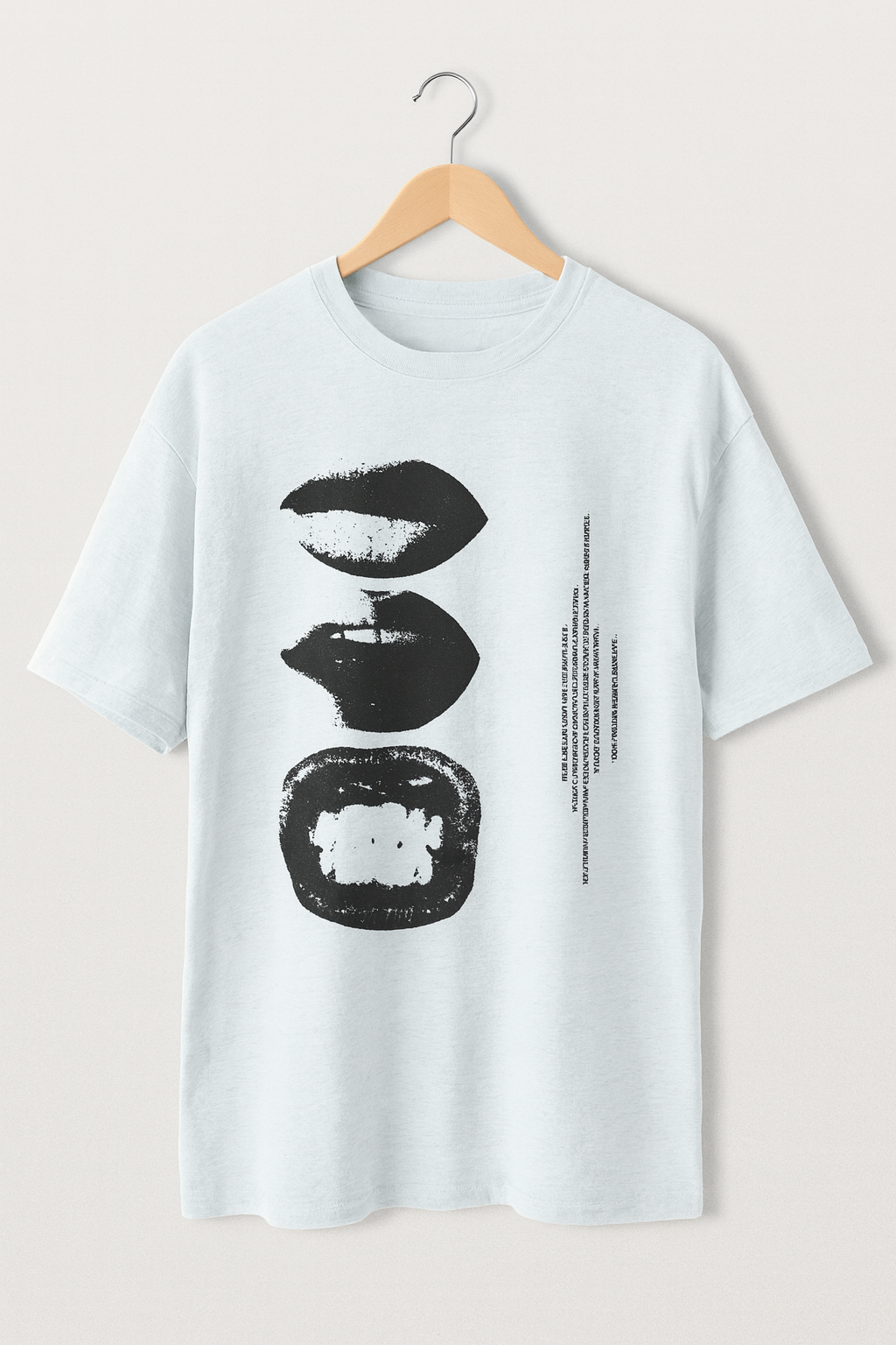 Monochrome Lips Art Tee