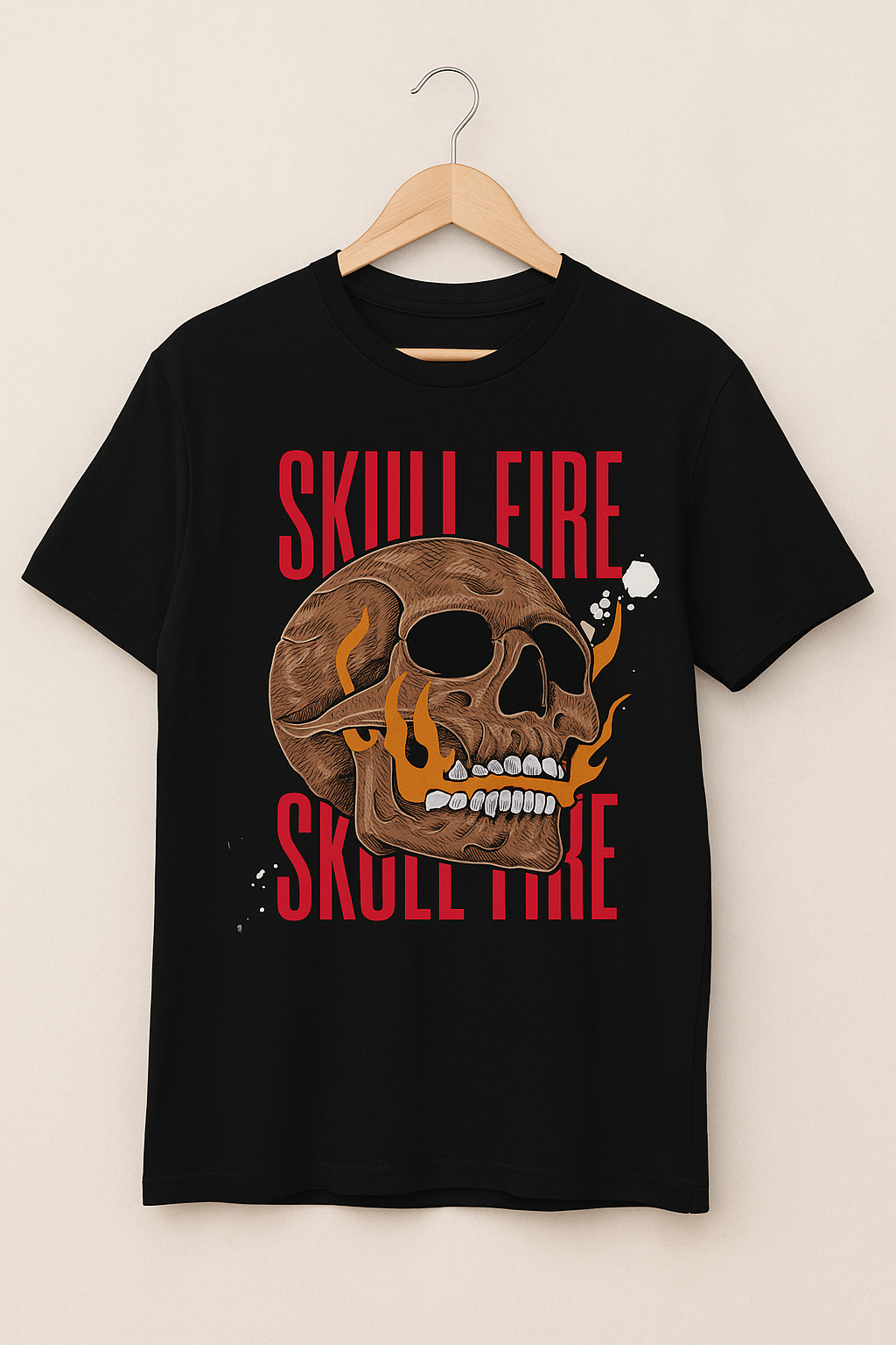 Skull Fire Graphic Tee